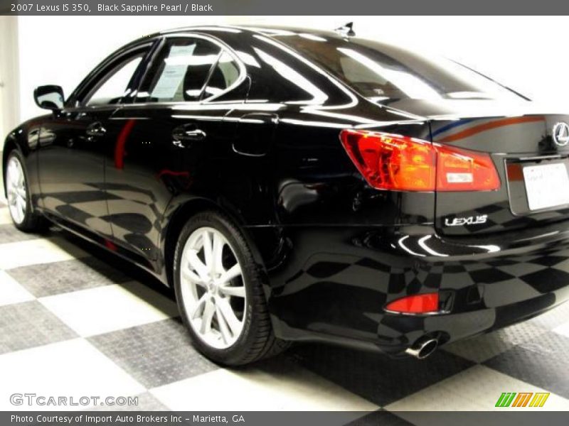 Black Sapphire Pearl / Black 2007 Lexus IS 350