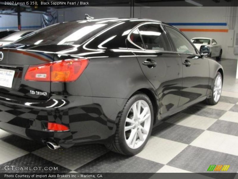 Black Sapphire Pearl / Black 2007 Lexus IS 350