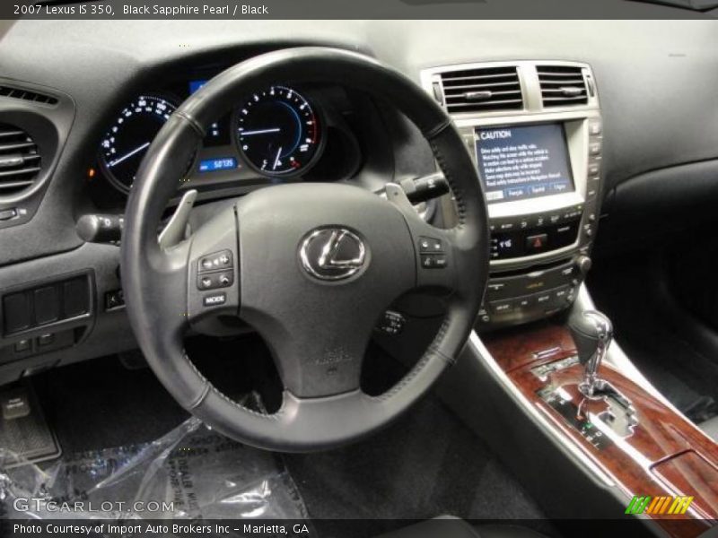 Black Sapphire Pearl / Black 2007 Lexus IS 350