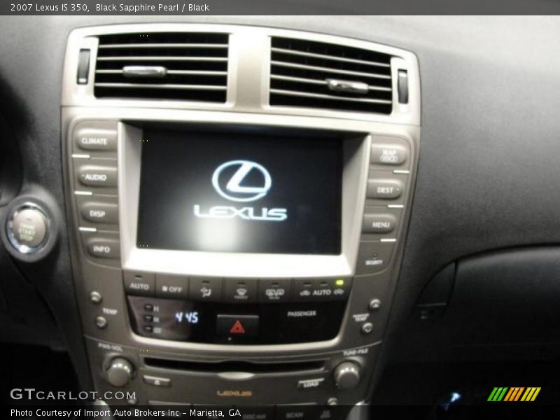 Black Sapphire Pearl / Black 2007 Lexus IS 350