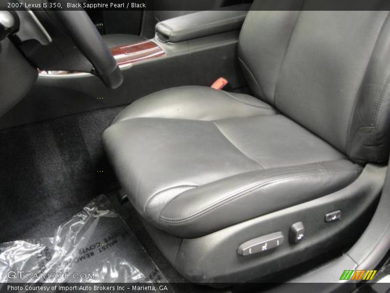 Black Sapphire Pearl / Black 2007 Lexus IS 350