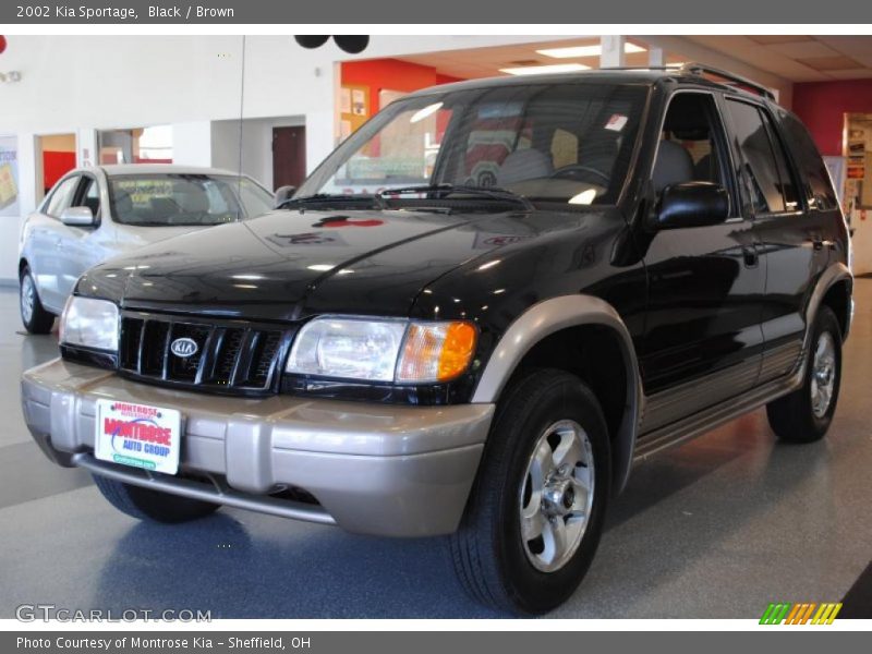 Black / Brown 2002 Kia Sportage