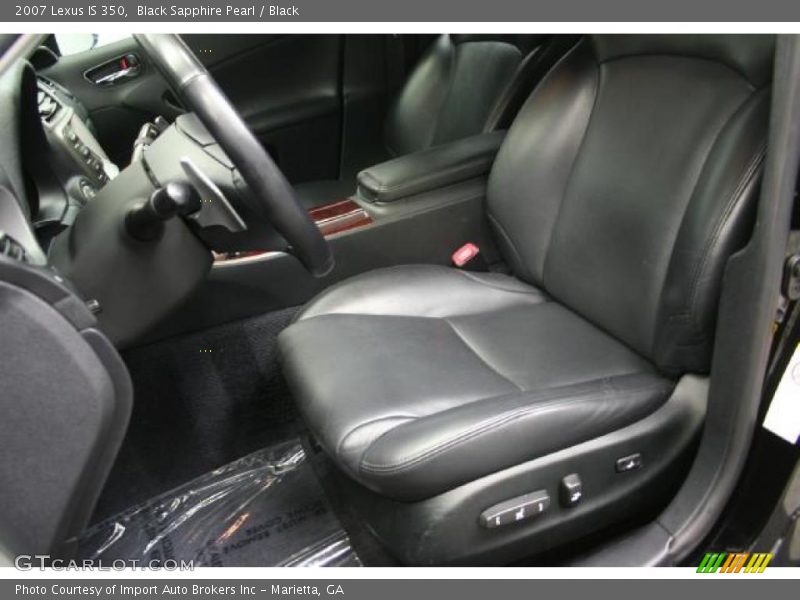 Black Sapphire Pearl / Black 2007 Lexus IS 350