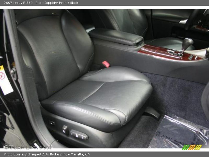 Black Sapphire Pearl / Black 2007 Lexus IS 350