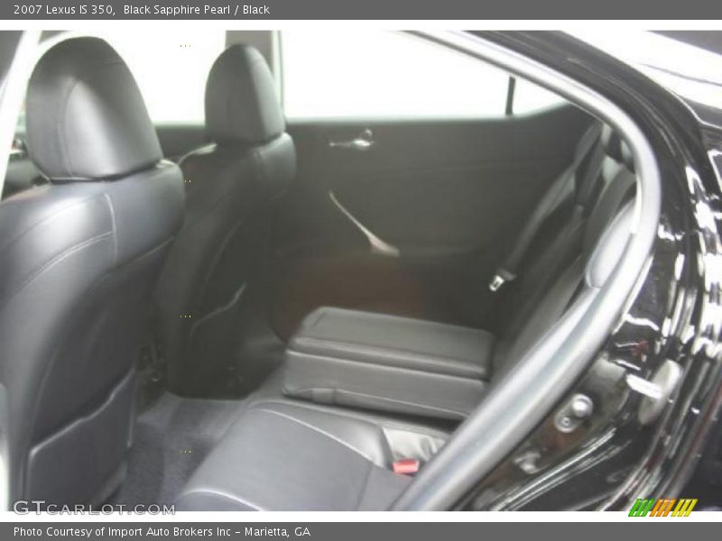 Black Sapphire Pearl / Black 2007 Lexus IS 350