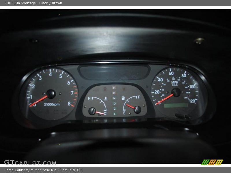 Black / Brown 2002 Kia Sportage