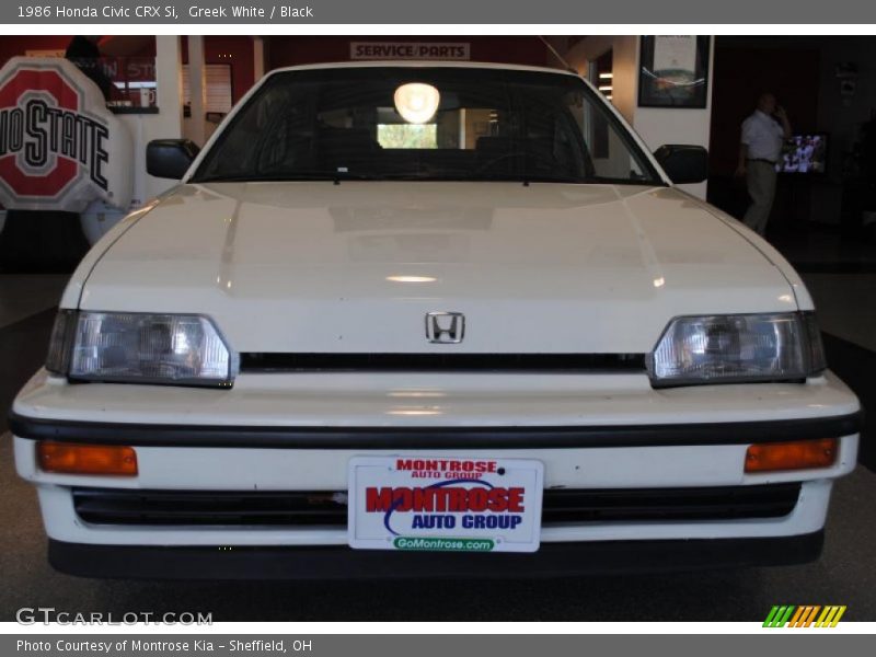 Greek White / Black 1986 Honda Civic CRX Si