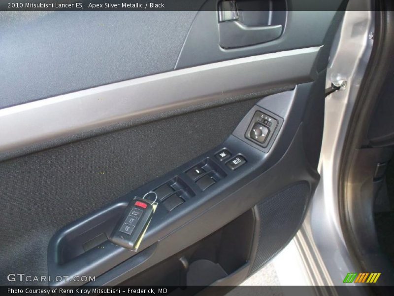 Apex Silver Metallic / Black 2010 Mitsubishi Lancer ES