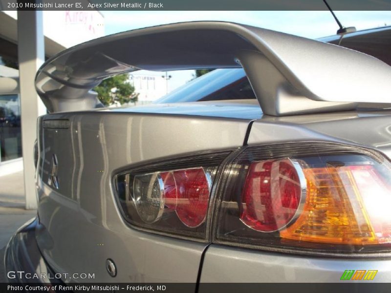 Apex Silver Metallic / Black 2010 Mitsubishi Lancer ES