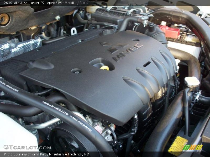 Apex Silver Metallic / Black 2010 Mitsubishi Lancer ES