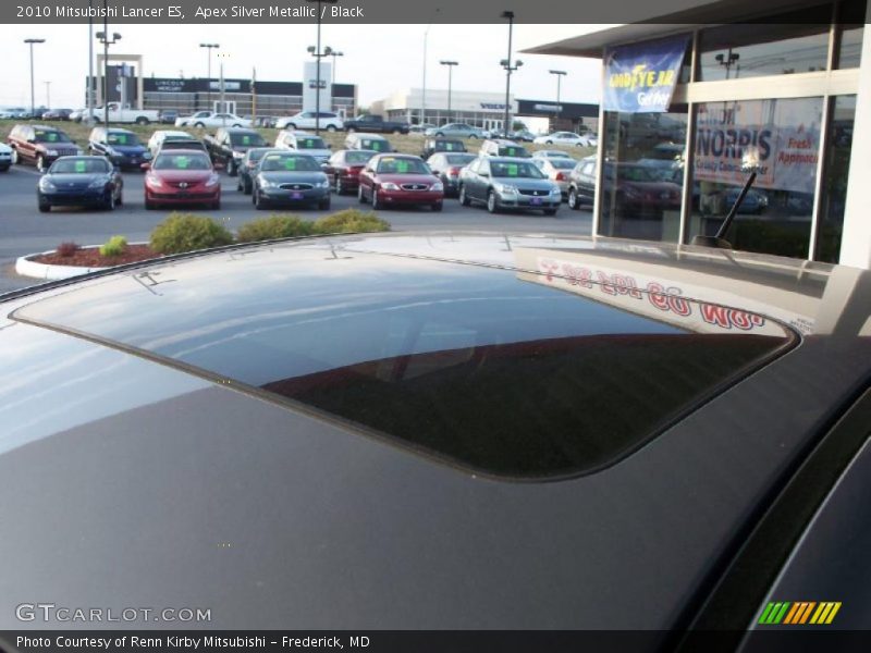 Apex Silver Metallic / Black 2010 Mitsubishi Lancer ES