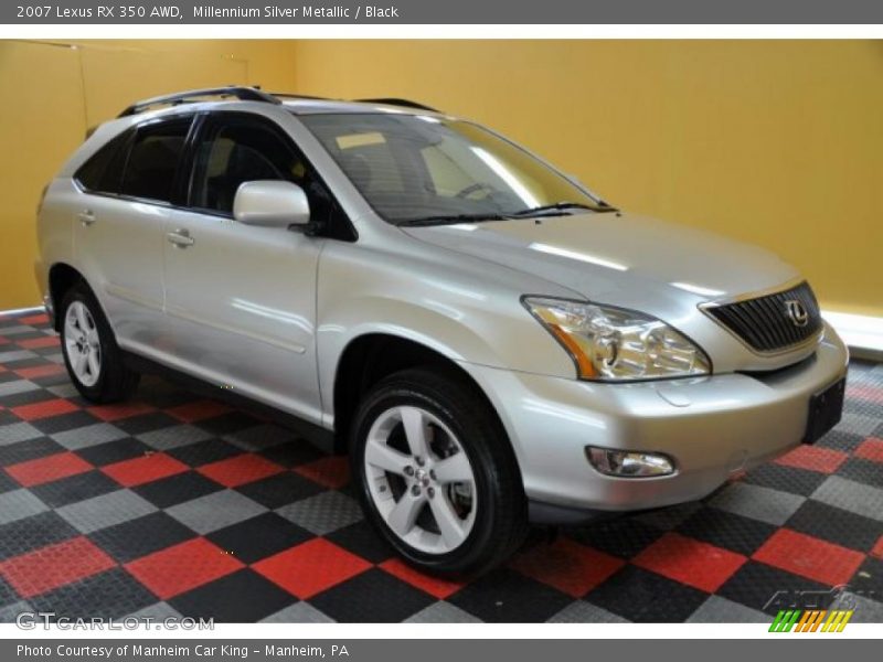 Millennium Silver Metallic / Black 2007 Lexus RX 350 AWD