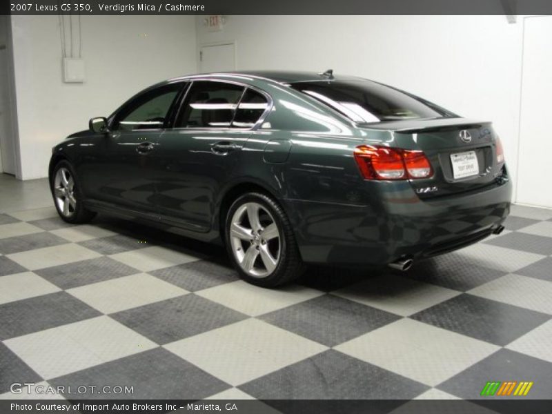 Verdigris Mica / Cashmere 2007 Lexus GS 350