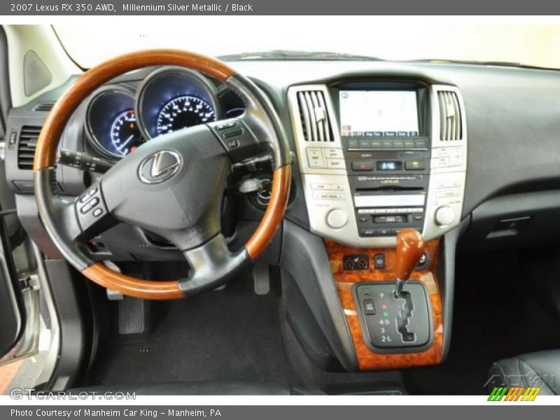 Millennium Silver Metallic / Black 2007 Lexus RX 350 AWD