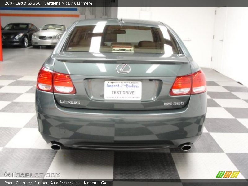 Verdigris Mica / Cashmere 2007 Lexus GS 350