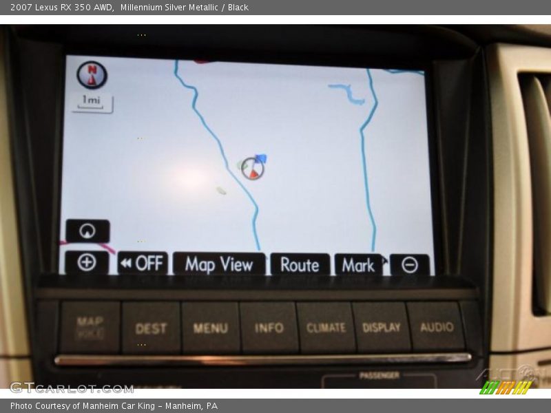 Millennium Silver Metallic / Black 2007 Lexus RX 350 AWD