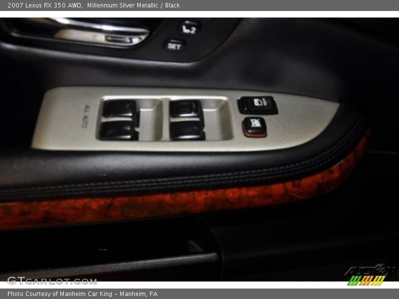 Millennium Silver Metallic / Black 2007 Lexus RX 350 AWD