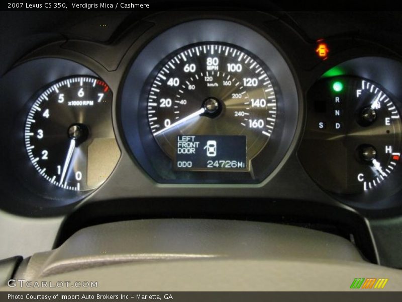 Verdigris Mica / Cashmere 2007 Lexus GS 350
