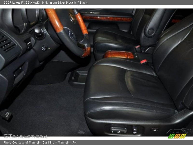 Millennium Silver Metallic / Black 2007 Lexus RX 350 AWD