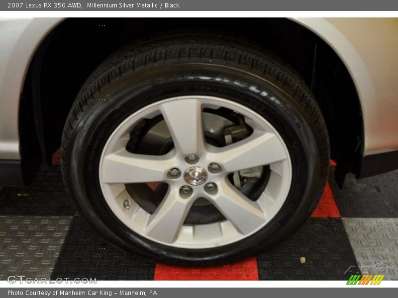 Millennium Silver Metallic / Black 2007 Lexus RX 350 AWD