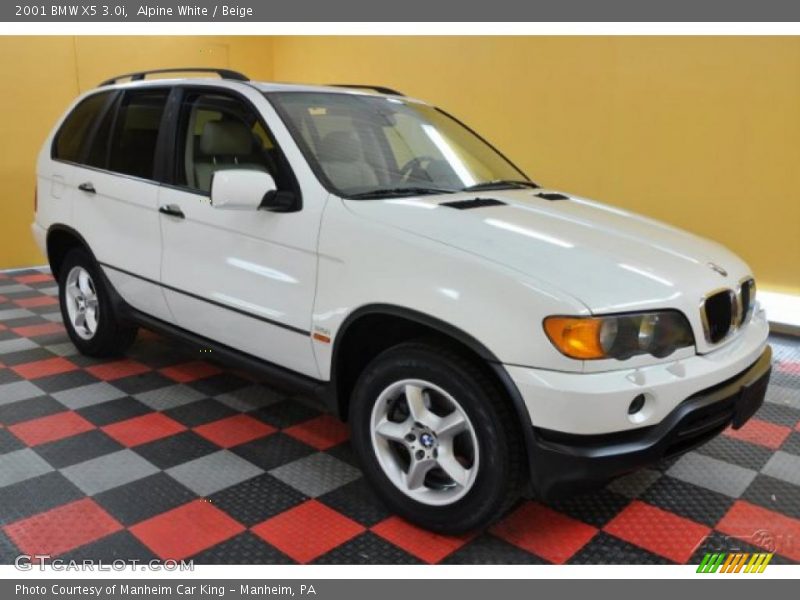 Alpine White / Beige 2001 BMW X5 3.0i