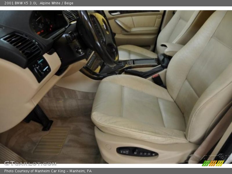 Alpine White / Beige 2001 BMW X5 3.0i