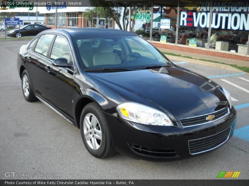 Black / Neutral 2010 Chevrolet Impala LS