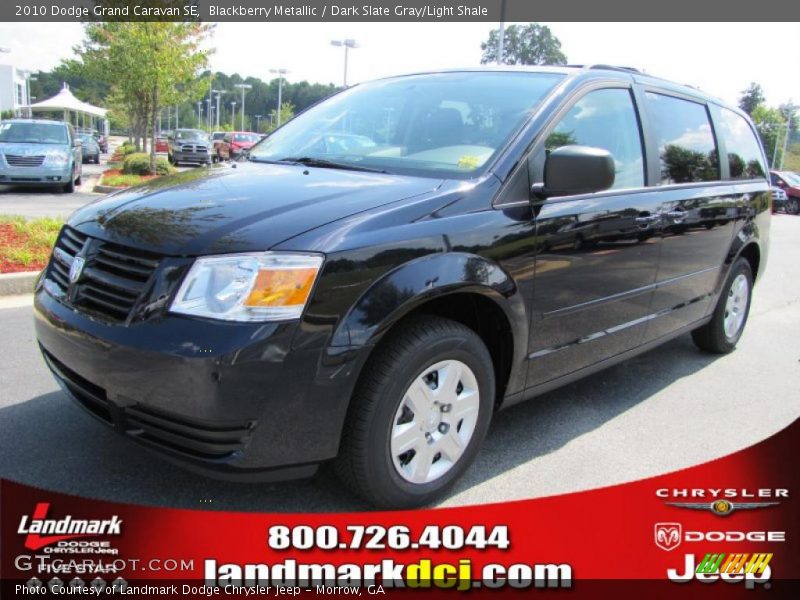 Blackberry Metallic / Dark Slate Gray/Light Shale 2010 Dodge Grand Caravan SE