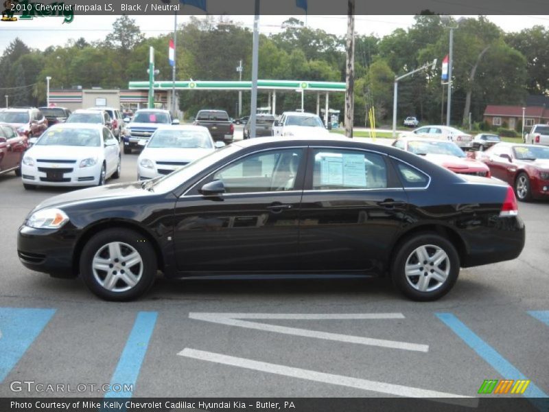 Black / Neutral 2010 Chevrolet Impala LS