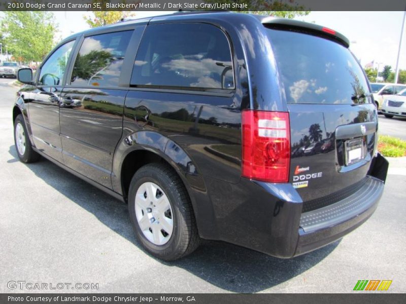 Blackberry Metallic / Dark Slate Gray/Light Shale 2010 Dodge Grand Caravan SE