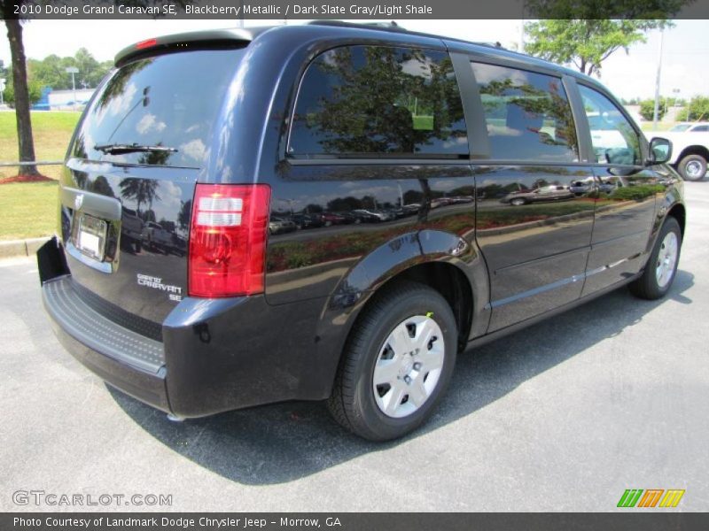 Blackberry Metallic / Dark Slate Gray/Light Shale 2010 Dodge Grand Caravan SE