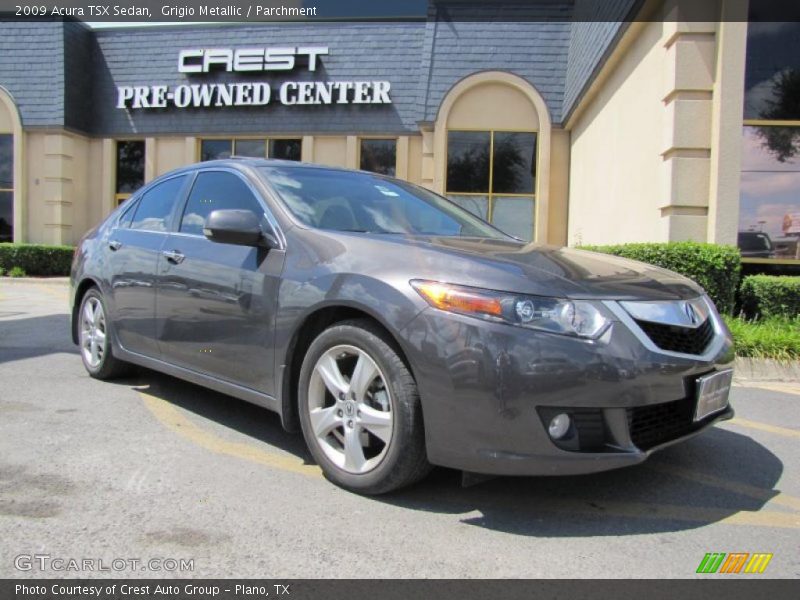 Grigio Metallic / Parchment 2009 Acura TSX Sedan