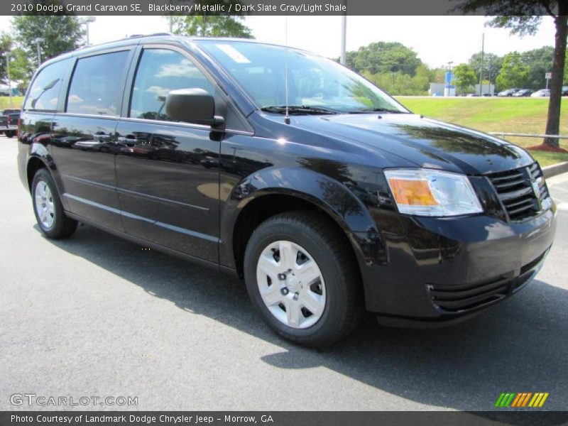 Blackberry Metallic / Dark Slate Gray/Light Shale 2010 Dodge Grand Caravan SE