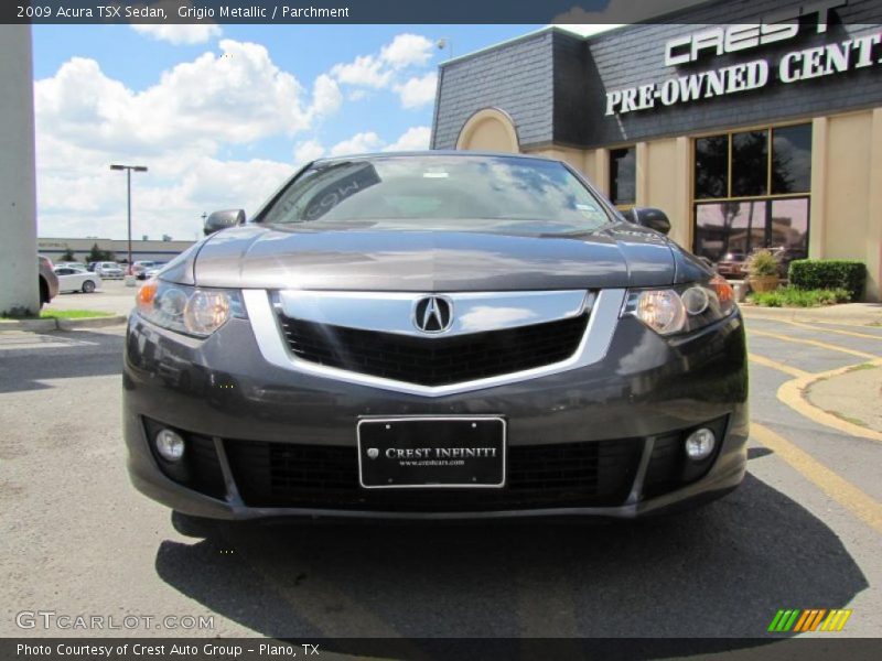 Grigio Metallic / Parchment 2009 Acura TSX Sedan