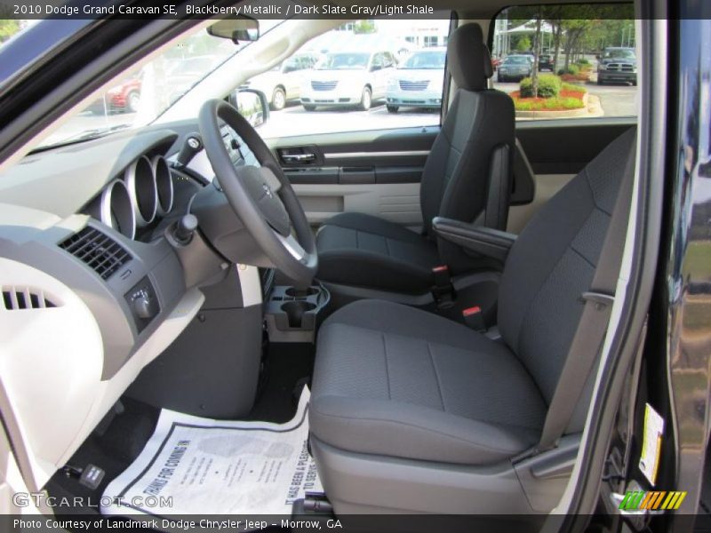 Blackberry Metallic / Dark Slate Gray/Light Shale 2010 Dodge Grand Caravan SE