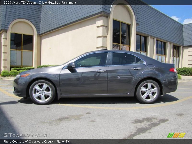 Grigio Metallic / Parchment 2009 Acura TSX Sedan