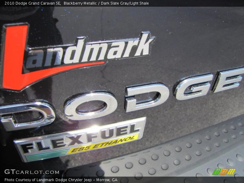 Blackberry Metallic / Dark Slate Gray/Light Shale 2010 Dodge Grand Caravan SE