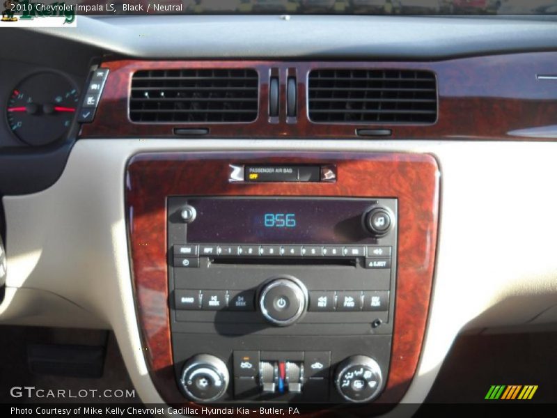 Black / Neutral 2010 Chevrolet Impala LS