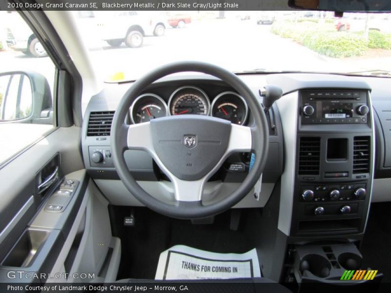 Blackberry Metallic / Dark Slate Gray/Light Shale 2010 Dodge Grand Caravan SE