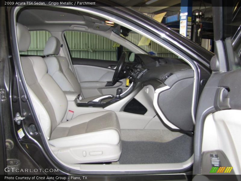 Grigio Metallic / Parchment 2009 Acura TSX Sedan