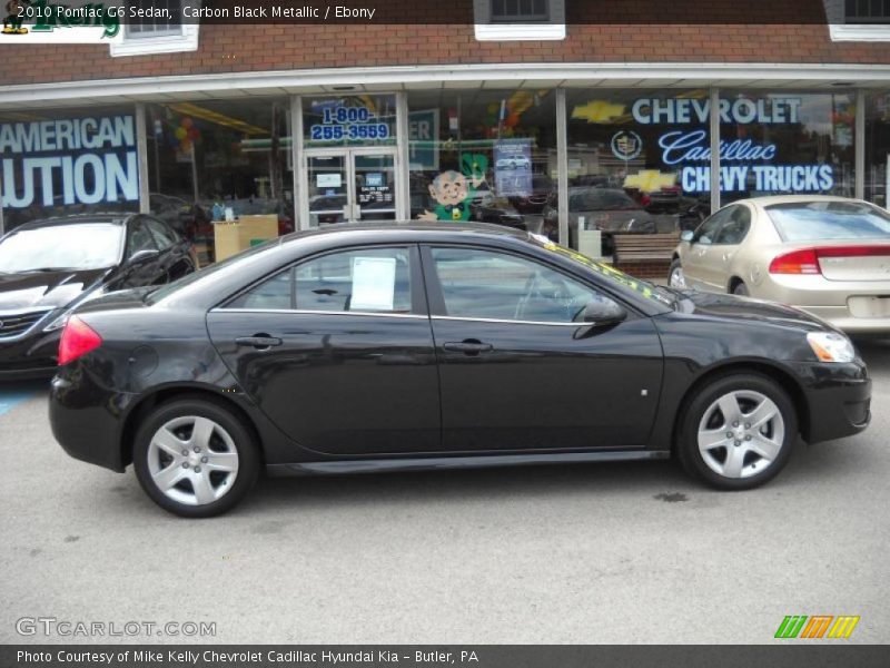 Carbon Black Metallic / Ebony 2010 Pontiac G6 Sedan