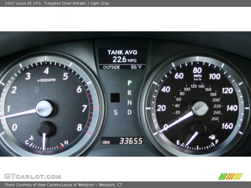 Tungsten Silver Metallic / Light Gray 2007 Lexus ES 350