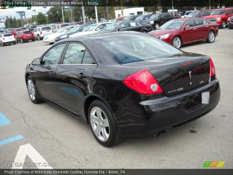 Carbon Black Metallic / Ebony 2010 Pontiac G6 Sedan