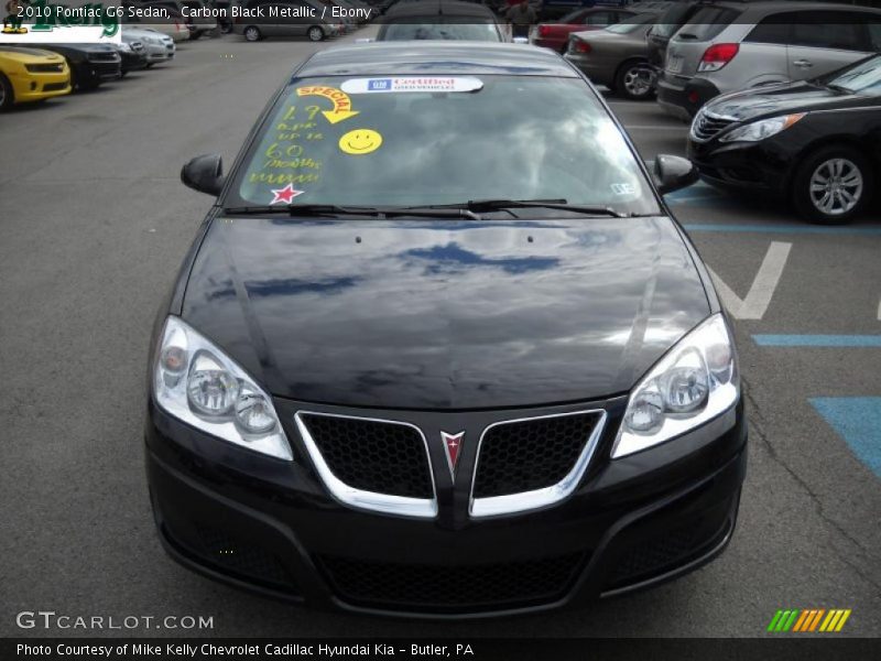 Carbon Black Metallic / Ebony 2010 Pontiac G6 Sedan