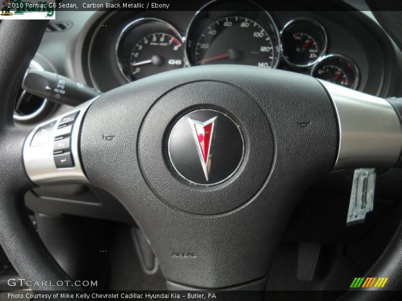 Carbon Black Metallic / Ebony 2010 Pontiac G6 Sedan