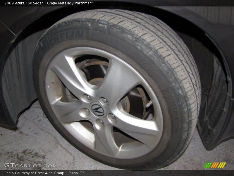 Grigio Metallic / Parchment 2009 Acura TSX Sedan