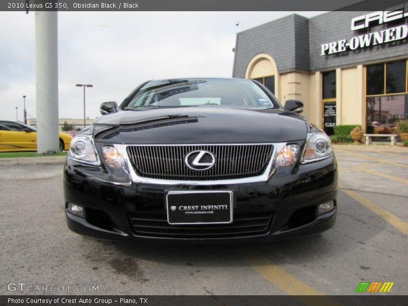 Obsidian Black / Black 2010 Lexus GS 350