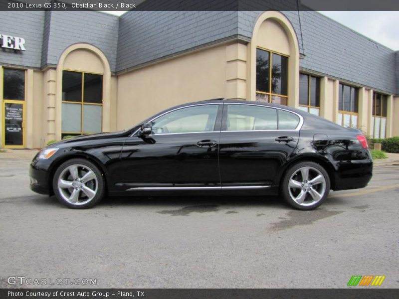 Obsidian Black / Black 2010 Lexus GS 350