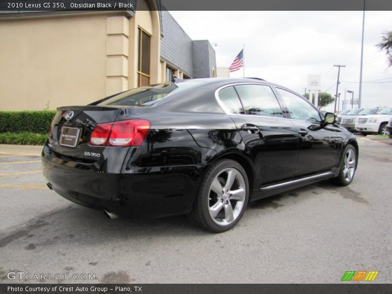 Obsidian Black / Black 2010 Lexus GS 350