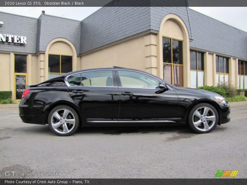 Obsidian Black / Black 2010 Lexus GS 350